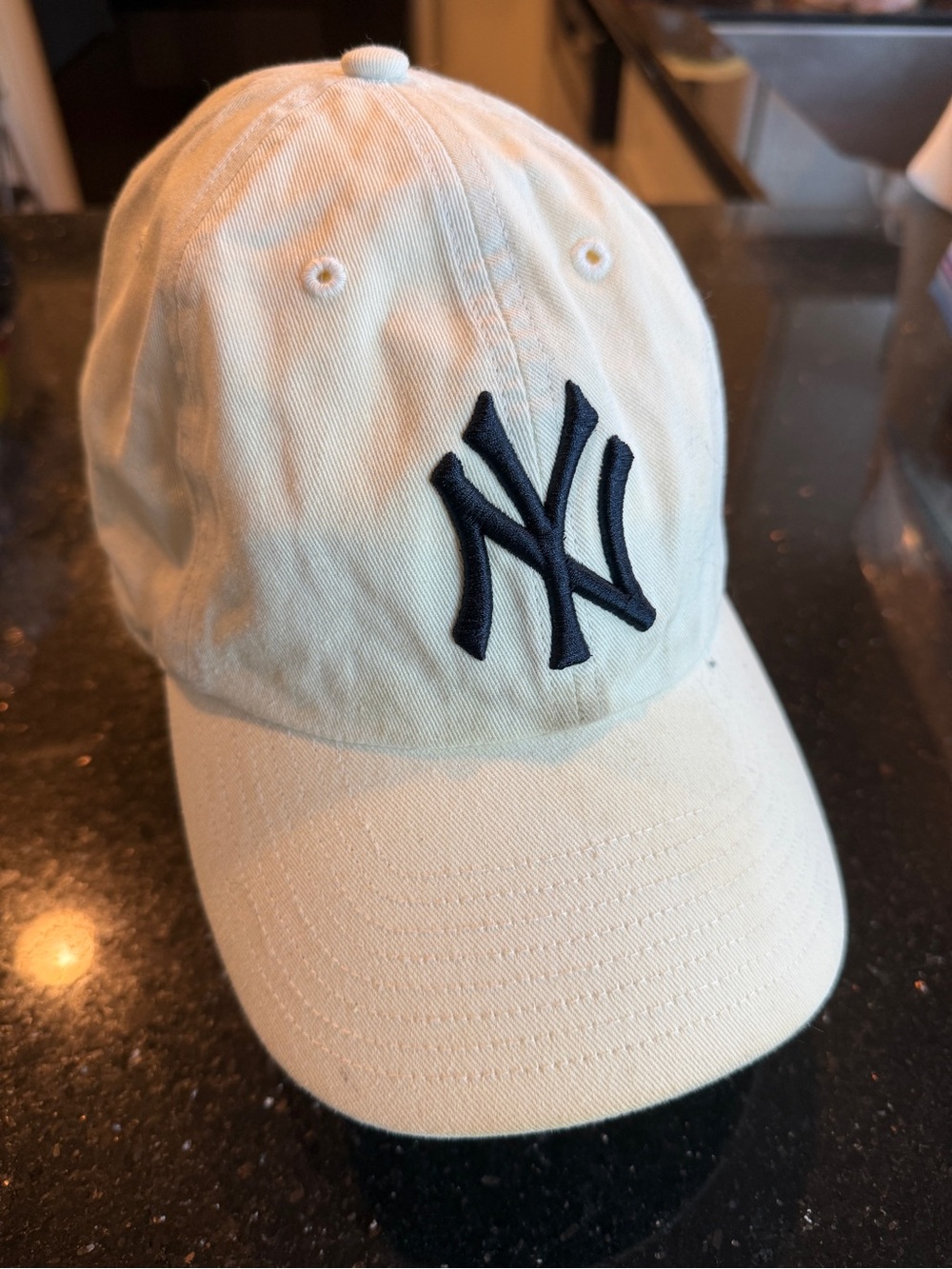 New York Yankees Natural 47 Brand Clean Up Dad Hat